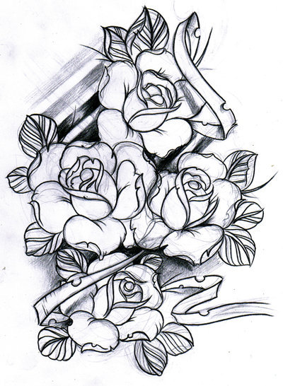 Rose tattoo sketch  Tumblr