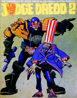 The Chronicles of Judge Dredd: Judge Dredd 2, by John Wagner and Mike McMahon. (Titan Books, 1988). Cover art by Mike McMahon. From Oxfam in Nottingham.