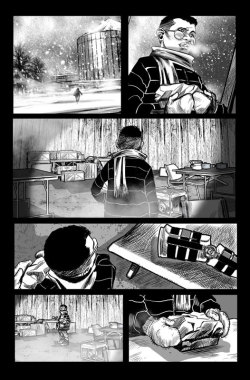 ruckawriter:  Frank has Thanksgiving the way he always does. Alone and with a side of disappointment. Art by Marco Chechetto.