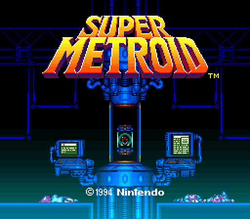 nintendometro:  Title Screen‘Super Metroid’Super Nintendo