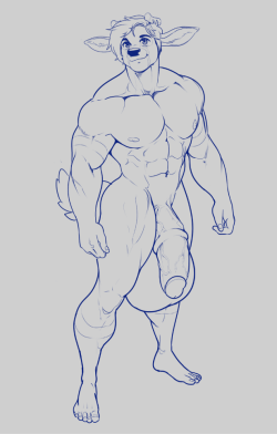ghosts-go-boo:  Another hunky Boo! This one is a bit older than the last one, so the anatomy is a bit wonky! Even so, I still like it :3 