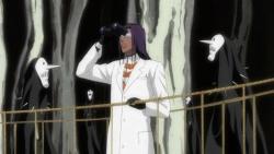 n1ght123:  imperialmog:  badbleachart:  More of a LOGIC FAIL than an animation fail, but the animation team was responsible for it…SO THERE.  How can a blind man see through binoculars? requested by: akiyama-san  I am always amused by the fail involved