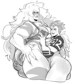 orangekissess:  orangekissess:  Patreon request for jasper and zarya  Yall remember this pic this was a good pic 