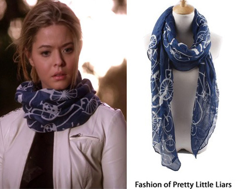 Quest Sweet Soft Voile Fabric Sheer Infinity Bicycle pattern Scarf - $ ...