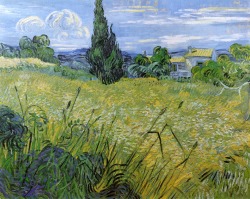 Vincent van Gogh (Zundert 1853 - Auvers-sur-Oise 1890); Green Wheat Field with Cypress, 1889; oil on canvas, 92.5 x 73.5 cm; Narodni Galerie, Prague
