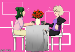 ev-bnha:  Two moms hanging out and a mysterious encounter under the table(Closeup added because quality drops)