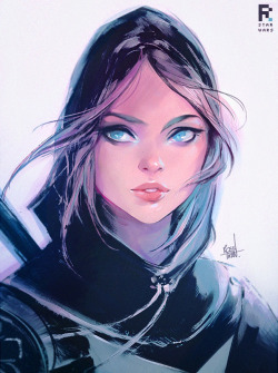 rossdraws:Jyn! A sketch I did to prepare for a Star Wars themed episode this week 🍲