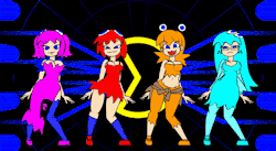 hentaioverl0ad:Gifs of minus8′s Pac-man Ghosts animation, because why not?