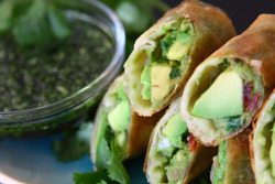 vegan-yums:  Avocado Eggrolls Recipe :: Vegan rolls / Recipe 
