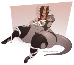 cozynakovich:  I finally draw the demoness again, hooray, comrades!!!Thank you   sylavii   for this opportunity (and for flat-comm)!
