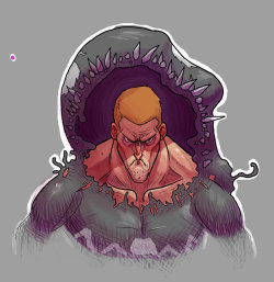 bigbadblackooze:  A different style but that scowl is no doubt that of Eddie Brock!