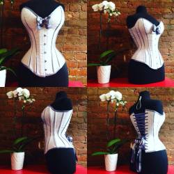 verymeverychic:  sinandsatin:  If you fall in love with the process of corsetry you will success as a result. #corsetry #sinandsatin #seersucker #satin @trixienola  it is ready for you doll!!!  Her work is stunning!  So cute!