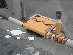 rainbowcapndesdes:  lolzpicx:  Street Art  Honestly I think street art is one of my most favorite things. 