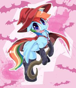 oze-jp:  Happy Nightmare Night!  I&rsquo;m not sure if I will me making something for this years halloween, incase I won&rsquo;t have this cute Dashie!!!1  &lt;3 &lt;3 &lt;3 I love u, oze!