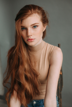 (more girls like this on http://ift.tt/2mVKSF3) Red hair and nose ring