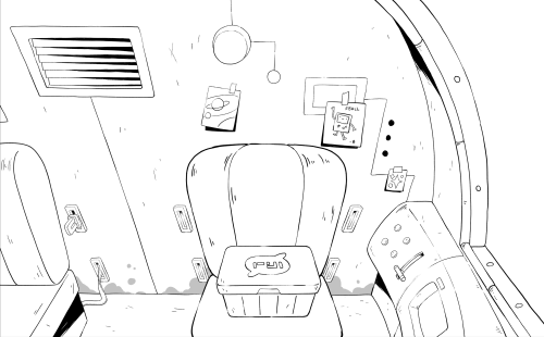 mnashadoodle:A few backgrounds from BMo’s spaceship. selected background layouts from BMO by BG design supervisor Mary Nash