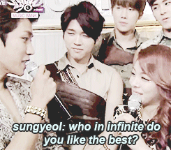 kyuunqsoo:  i am 99.999% sure that this was what was going through in dongwoo’s mind when ailee chose woohyun lmao  