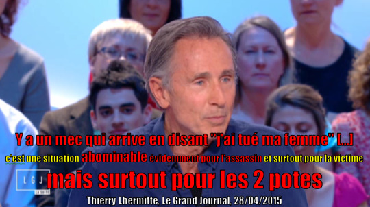 Thierry Lhermitte, Le Grand Journal, 28/04/2015