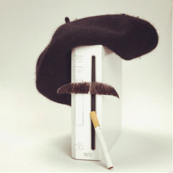 collegehumor:  Nintendo Oui The new interactive games are great! You get to smoke cigarettes and stare blankly out a window.  