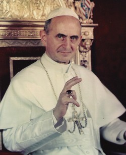 Papa Paolo VI ( nato Giovanni Battista Enrico Antonio Maria Montini;Concesio, 26 settembre 1897 – Castel Gandolfo, 6 agosto 1978) è stato il 262º vescovo di Roma e papa della Chiesa cattolica, Primate d'Italia e 4º sovrano dello Stato