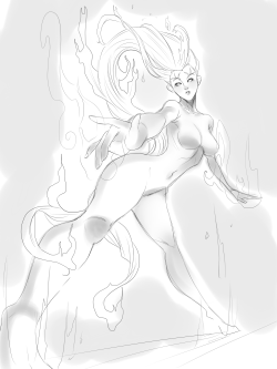 quick sketch of Sol, new goddess for SMITE. I also forgot the watermark or whateavah D: