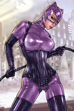 raffaelemarinetti:    a catwoman in a particular catsuit version  