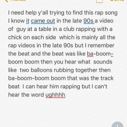I hope someone knows this rap song!!!  It&rsquo;s been in my head alllll day!!!!!