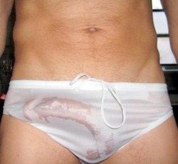 mrcorkles:  Wet Undies. You Can Almost See It. You’re So Close.   Nothin better than wet white shorts on a hot stud