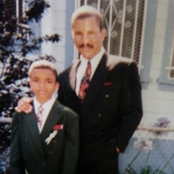 Me an my dad at my 5th grade graduation. He got me a gold chain that day&hellip;..ask me where it&rsquo;s at. #107thStreetSchool #SeeMySuitTho #FathersDay