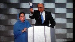 dsudis:  gojiro:  One of the most powerful speeches of the DNC was just given by Khizr Khan, father of US Army Captain Humayun Khan, a Muslim immigrant from the UAE, who was killed serving in Iraq in 2004. He was posthumouslyawarded the Purple Heart and