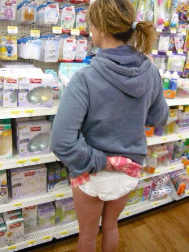 Public diaper girl