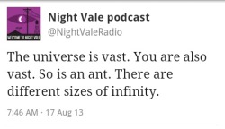 technicolortravesty:  This is my favorite Night Vale tweet. 
