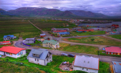 voulx:  Icelandic Landscape (2011) - View over Skagaströnd in Northern Iceland 