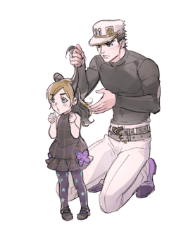 reammm:   HAIR BUN WITH DAD TAROold fan-work, I made this a year ago.  ref here:   hnng! &lt;3