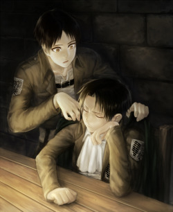 ereri-is-in-the-air:            Original:  ❀  by  米特 [with permission from artist to repost] Please do not remove source :)           