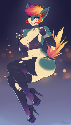 therealfunk:  Quilava girl Jo. Character belongs to Favlaud commissioned by Lucho.