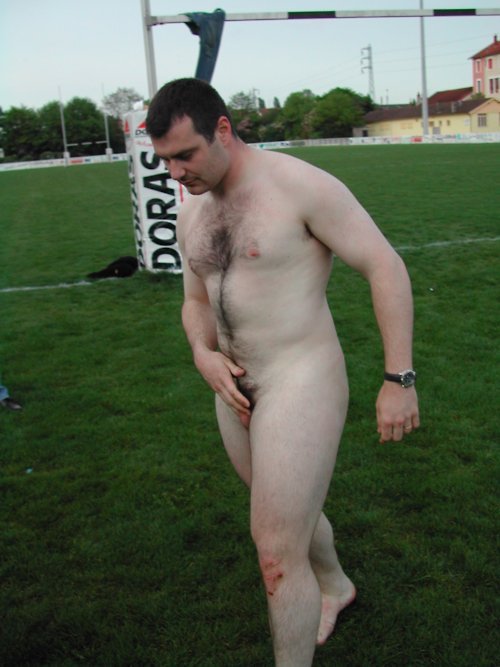 Naked rugby player nude