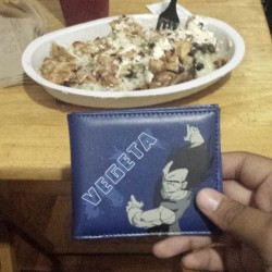 The last wallet I&rsquo;ll ever need. Also #chipotle #vegeta #dbz #dragonballz