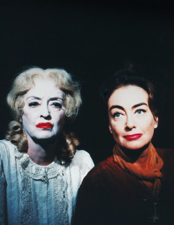 misstanwyck:Joan Crawford and Bette Davis photographed for What Ever Happened to Baby Jane?1962 Every time I see Bette Davis in this movie I feel like I&rsquo;m seeing my own future. (&amp; I&rsquo;m totally ok with it tbh)