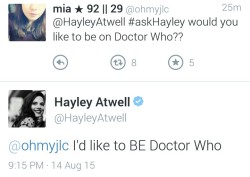 thebadwolf:  thebadwolf:  This is fine… I’m fine…  #someone send shia laboeuf to the bbc to tell them to just do it (via mymaximoffs)   She&rsquo;s already been in Doctor Who. Twice! (Thank you, Big Finish&hellip;) So I guess this is the logical