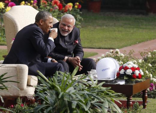 Obama and Modi bonding over a cup of tea. (Tumblr/got-sick-of-picking-a-username)