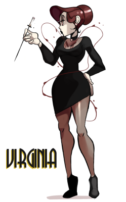 apselene:  Concept for my Skullgirls oc Virginia! Shes a classic hollywood actress 