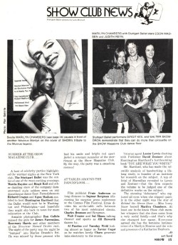 Show magazine, September 1973 Visit Private Chambers: The Marilyn Chambers Online Archive