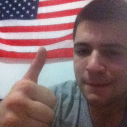 little piece of the USA in my room at DMU #merica #selfie #dormroom #fuckyeah