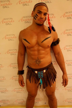costumehunks:  Costumed Native American Hunk