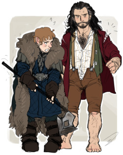I needed a break from a thing so I drew this really quick thing for Let&rsquo;s Draw The Hobbit&rsquo;s clothing swap challenge~ I know this is really uncreative but ughhyaa I really wanted to draw Bilbo in dwarf gear nnnnn
