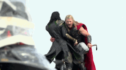 sherlockedinasgardonthetardis:  lokiagentofhotness:  kimmsauce:  riwox:  cathyluna7:  hand  jfc the way he hops to attack though  Jesus Chris I don’t Thor’s reaction to being stabbed should be to gently place his hand on Loki’s waist  I believe