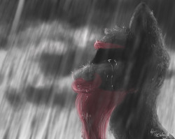I tried myself on “digital painting” with my tablet. It’s a sad piece that I had to get out of my system. My almost 3 year relationship has ended (on a good note, but still sad) I will be fine but I made use of the situation by praciticing. I hope