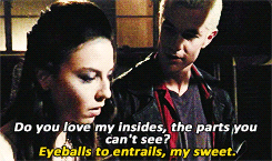 michonne:  Buffy Meme - (&frac14;) Relationships → Spike &amp; Drusilla &ldquo;Me and Dru, we’re movin’ in.&rdquo; 