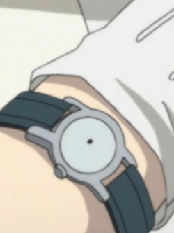 toue-company:  Is this his coil or is it a watch- “what time is it clear?” “Yes master. “ 